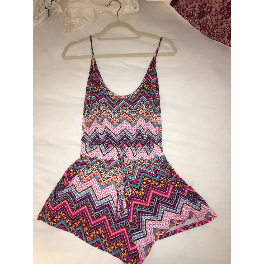 patterned romper